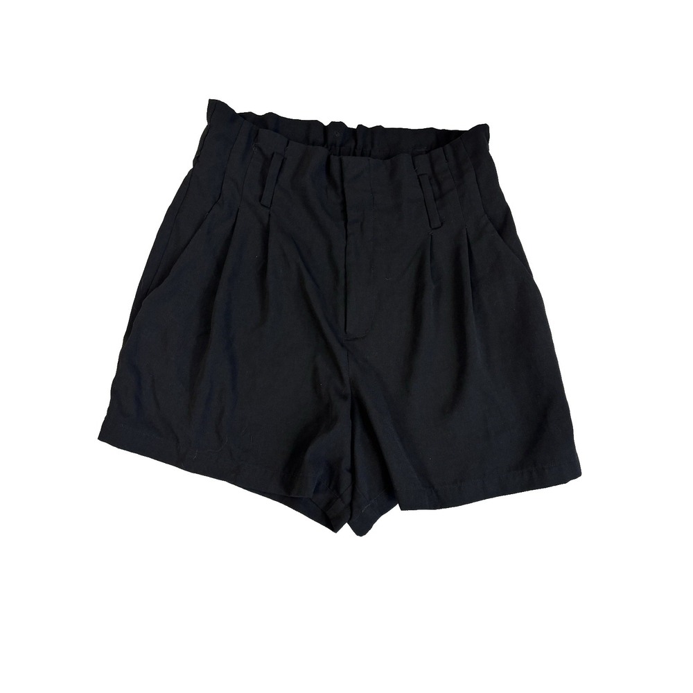 A New Day Women's Med Black Paperbag Shorts Summer Festival Essential Y2K 90's